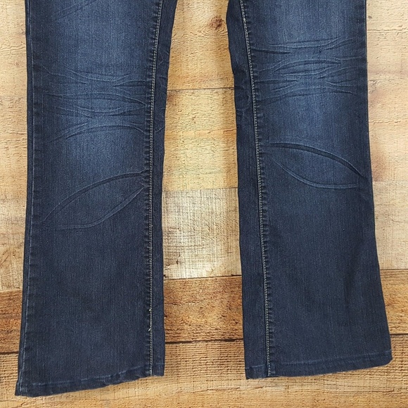 Wurl Jeans Juniors Size 7 Blue Denim Inseam 30 Bootcut - Picture 3 of 8